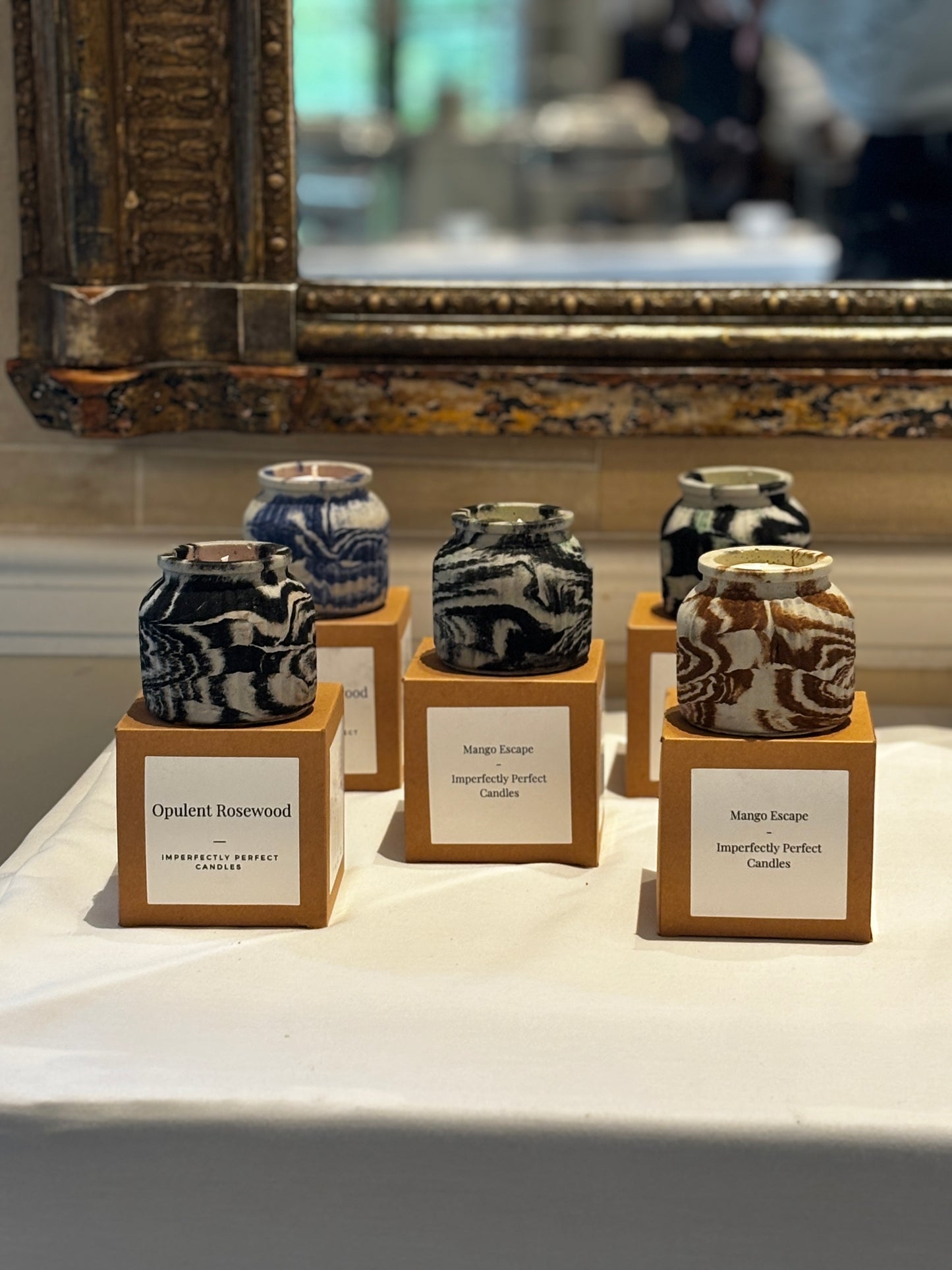 Eclipse Noir Candle- Handmade Luxury Cement Candle