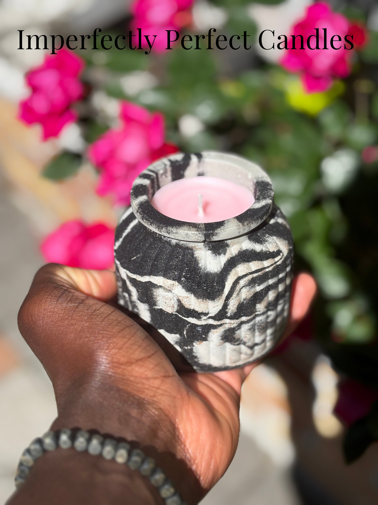 Eclipse Noir Candle- Handmade Luxury Cement Candle