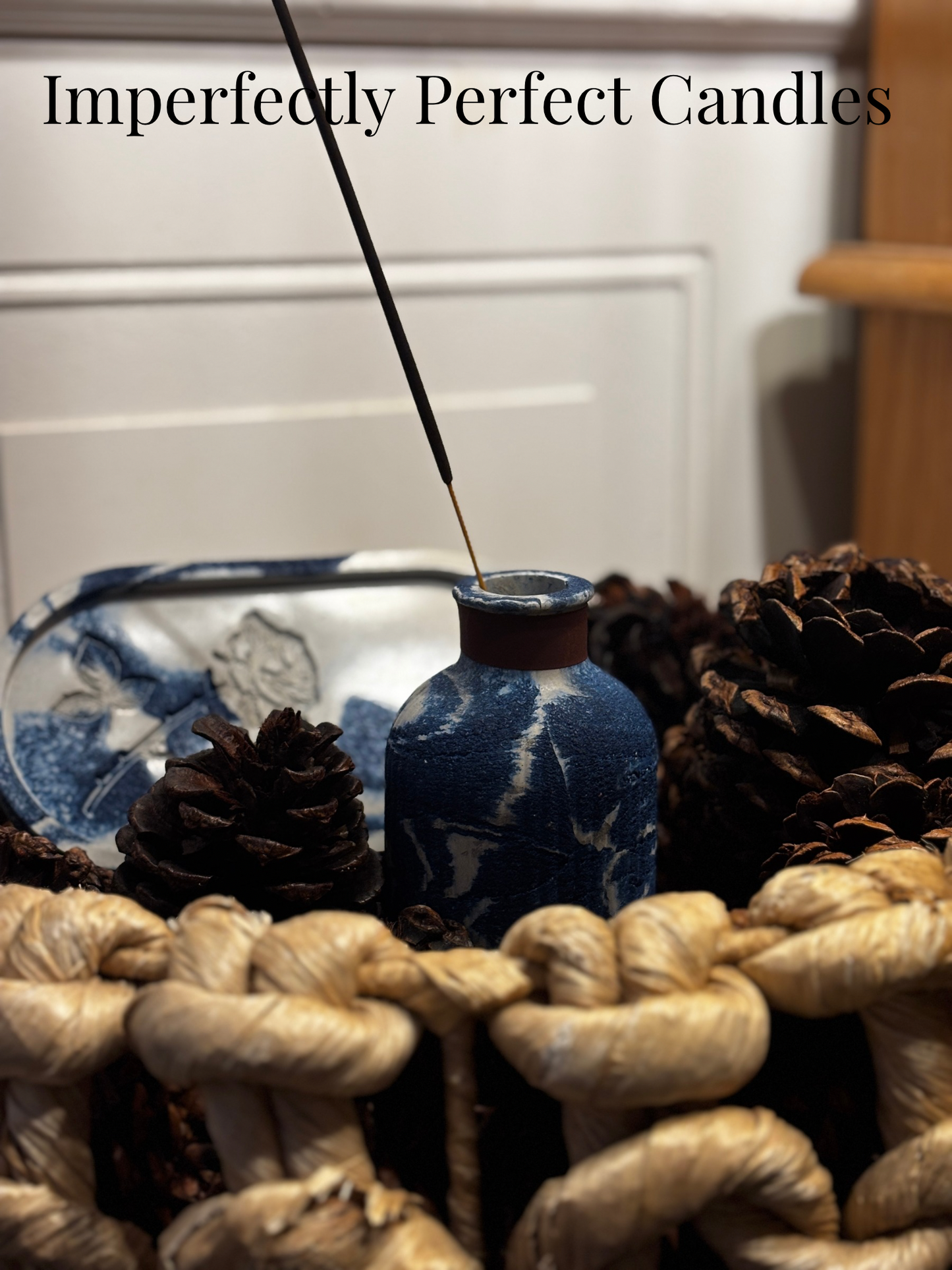 The Foundation Set- Handmade Cement Incense Holder & Tray