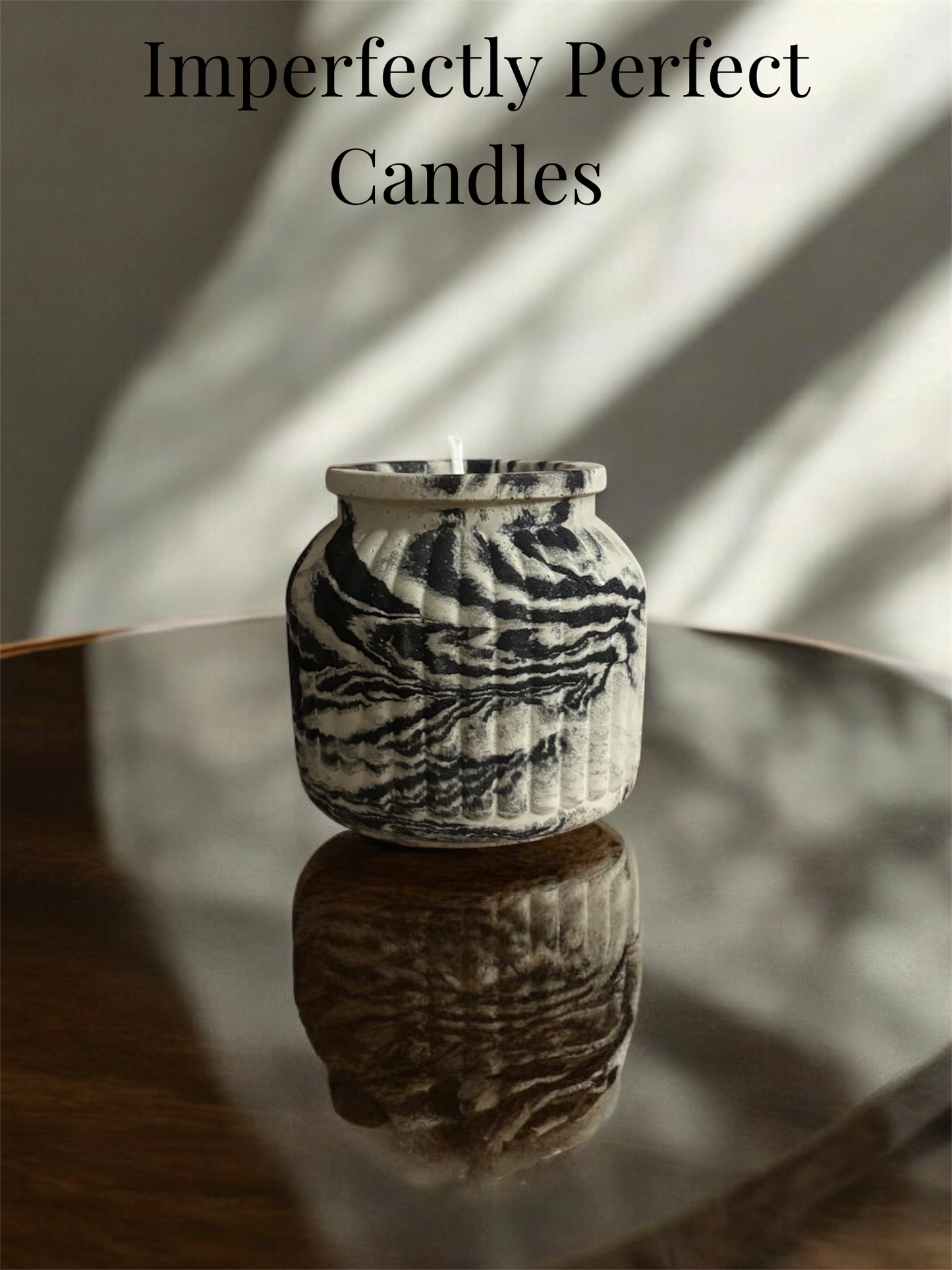 Eclipse Noir Candle- Handmade Luxury Cement Candle