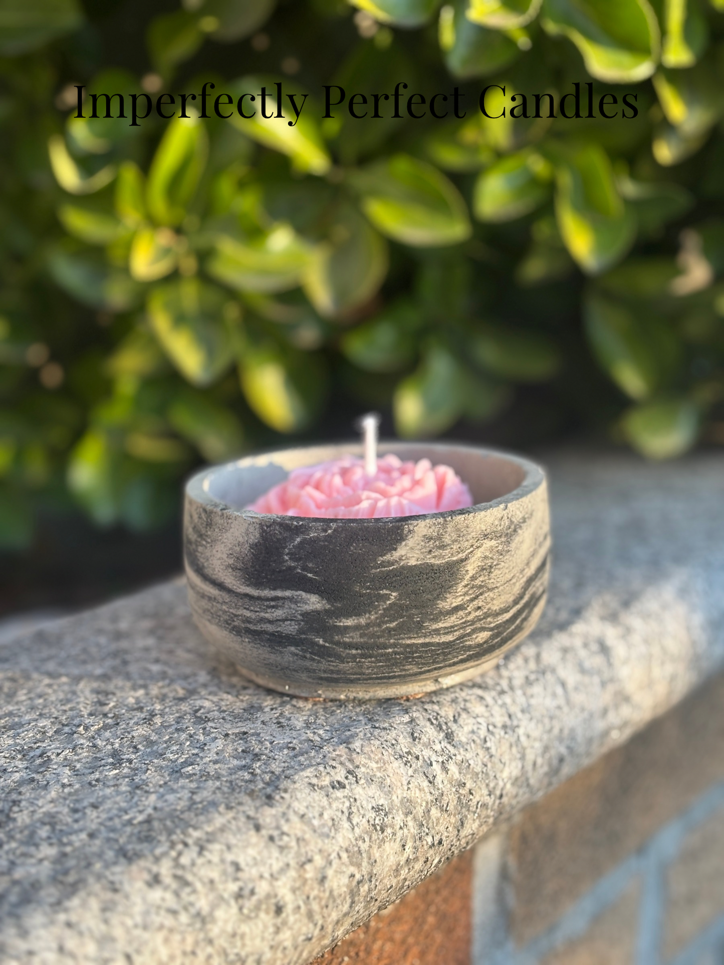 Opulent Rosewood- Handmade Luxury Cement Candle