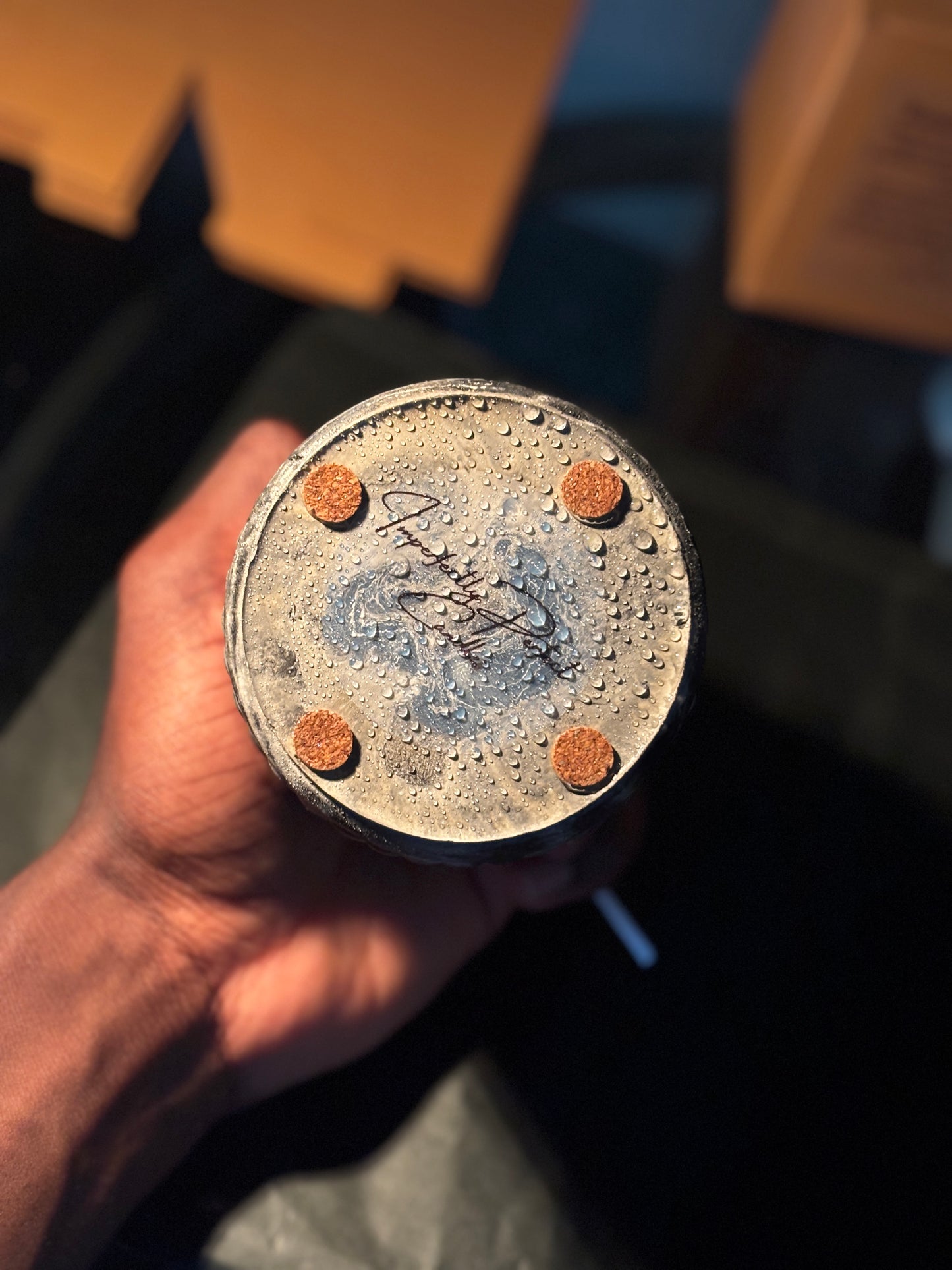 Eclipse Noir Candle- Handmade Luxury Cement Candle