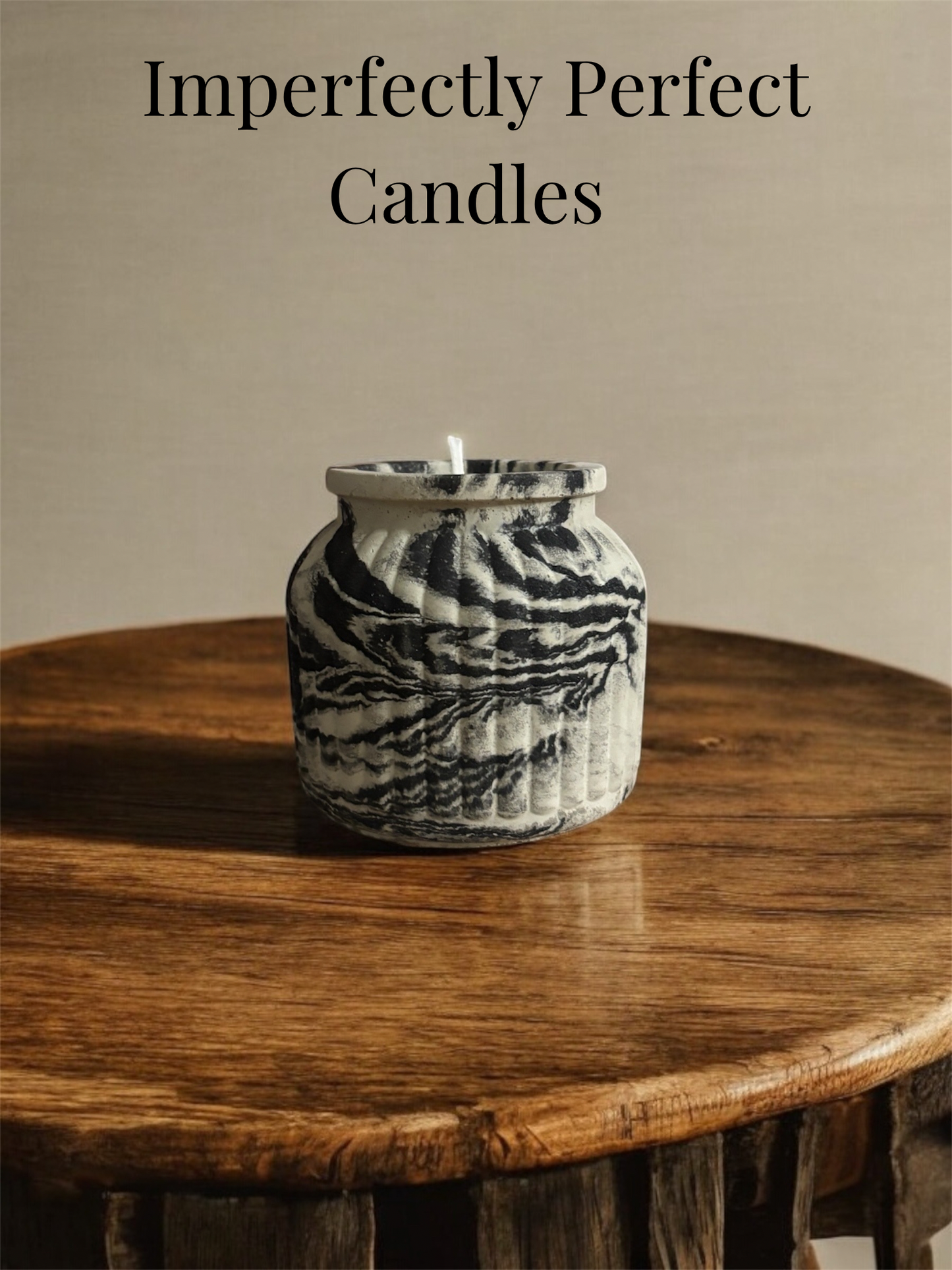 Eclipse Noir Candle- Handmade Luxury Cement Candle