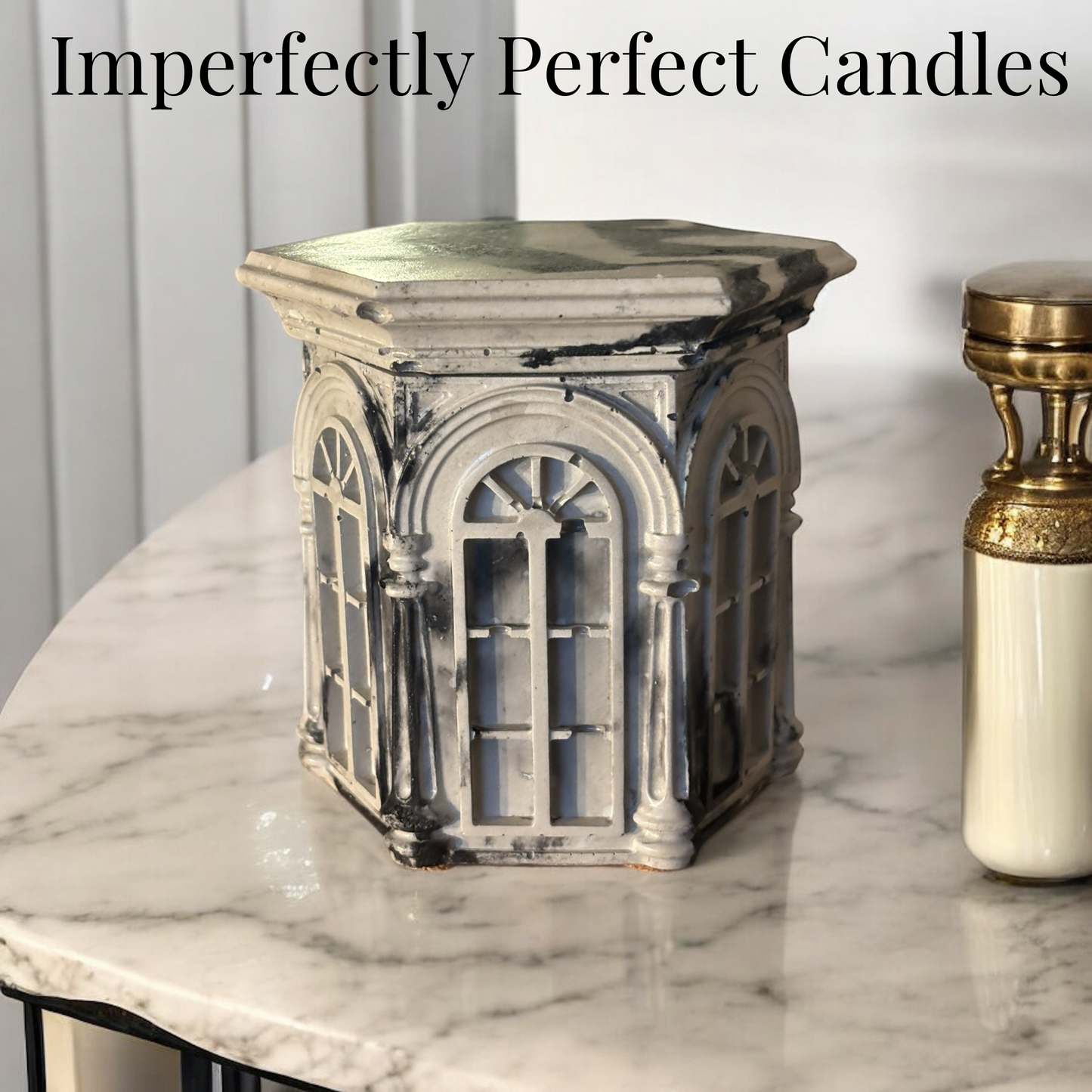 Château Noir Candle- Handmade Luxury Cement Candle