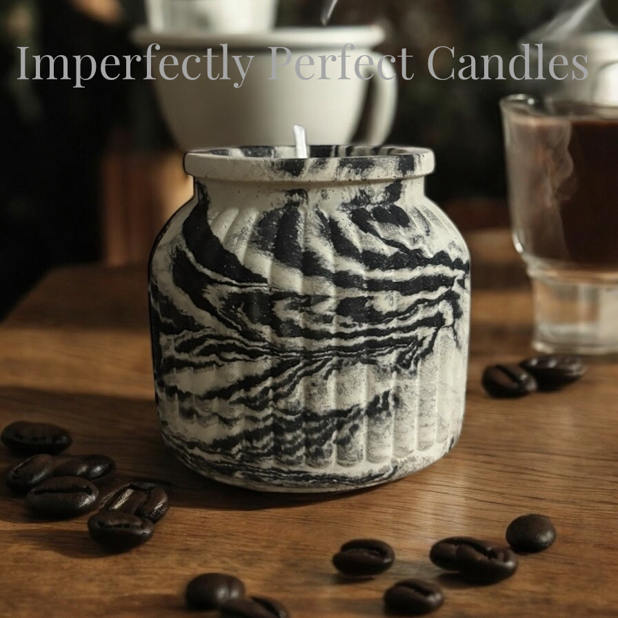 Eclipse Noir Candle- Handmade Luxury Cement Candle