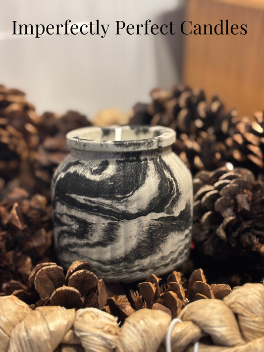 Eclipse Noir Candle- Handmade Luxury Cement Candle